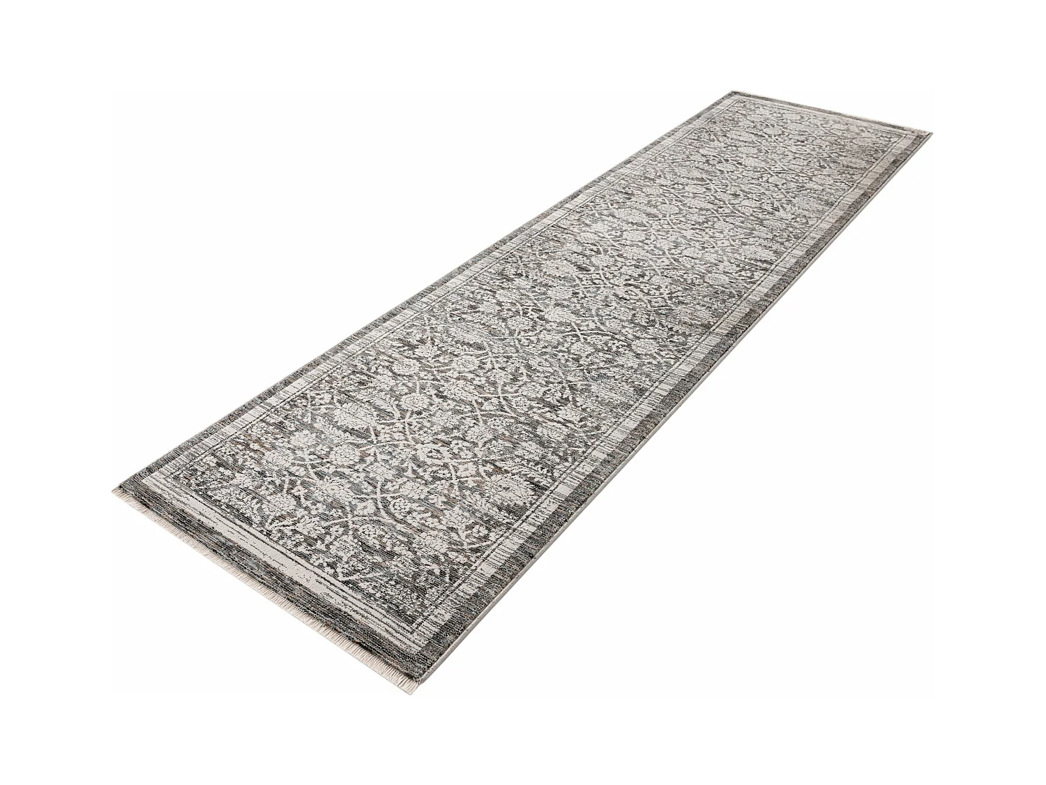 Tapis 80x300 Gris Zora Mosaic