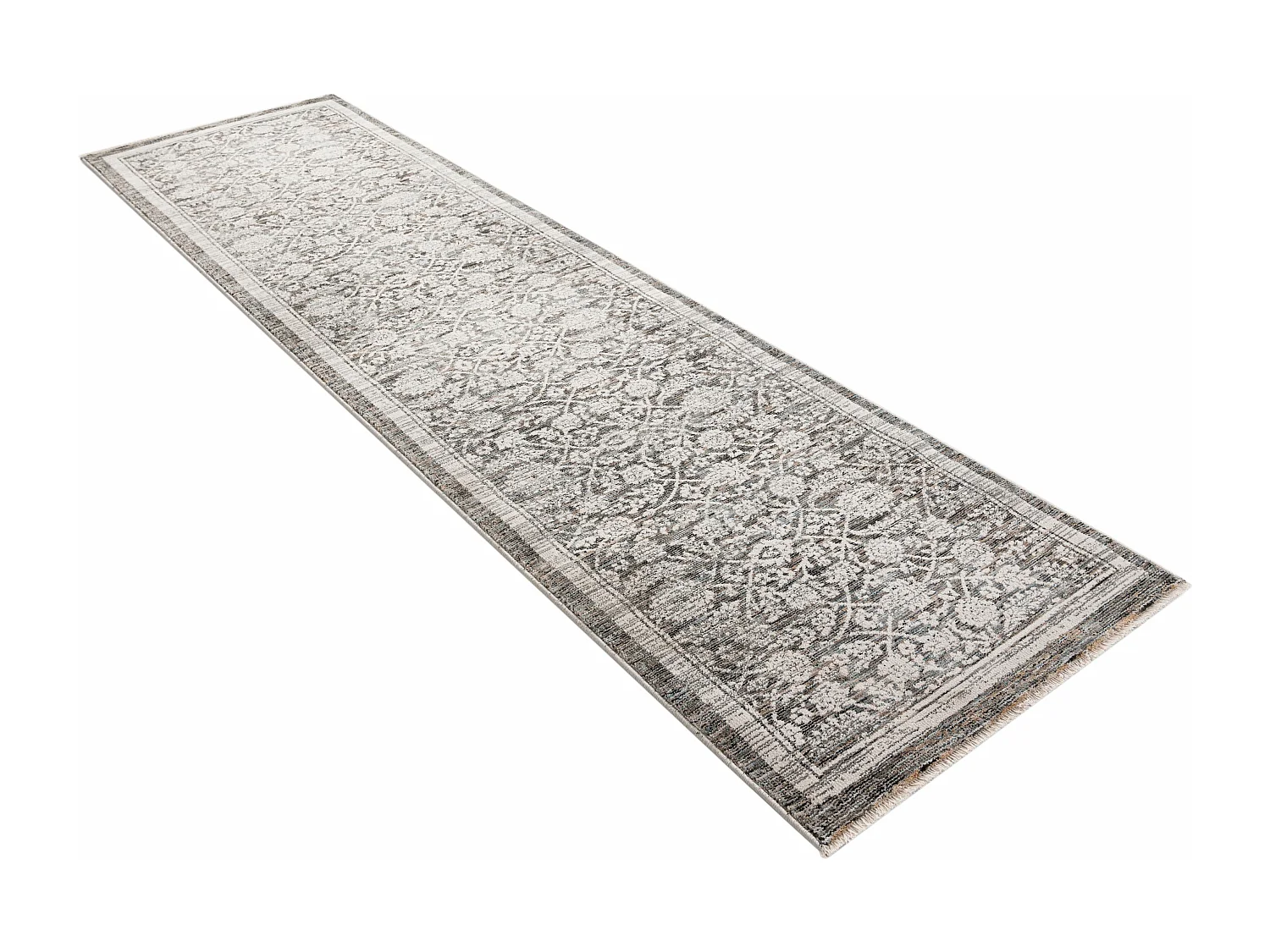 Tapis 80x300 Gris Zora Mosaic