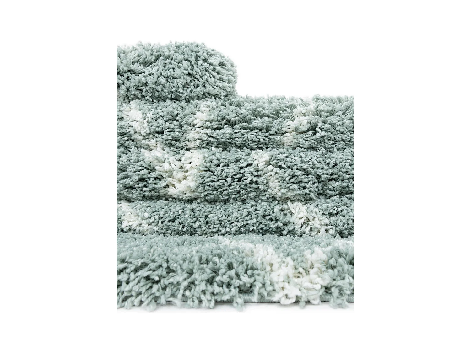 Hoogpolig tapijt 100 x 100 Groen Lachen Fence