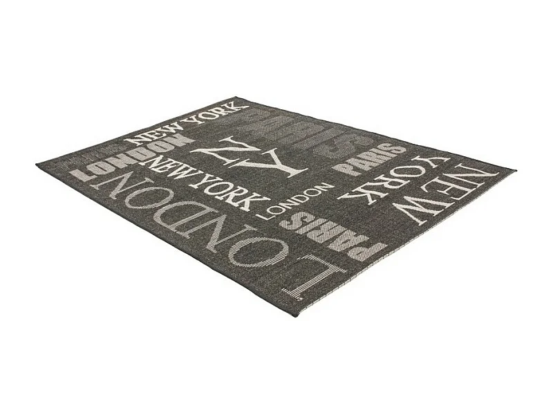 Tapete 230x160cm, design F115A na cor grafite - Conforto e elegância para o seu interior