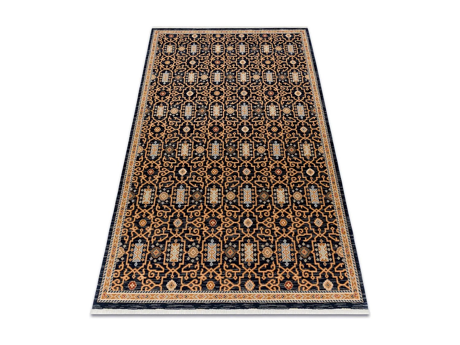 Teppich Wolle KESHAN Franse, orientalisch klassisch 7680/53511 beige / 300x380 cm