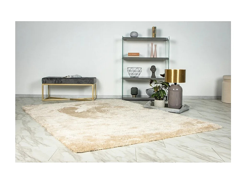 Tapete 230x160cm, design G008R na cor bege - Conforto e elegância para o seu interior.