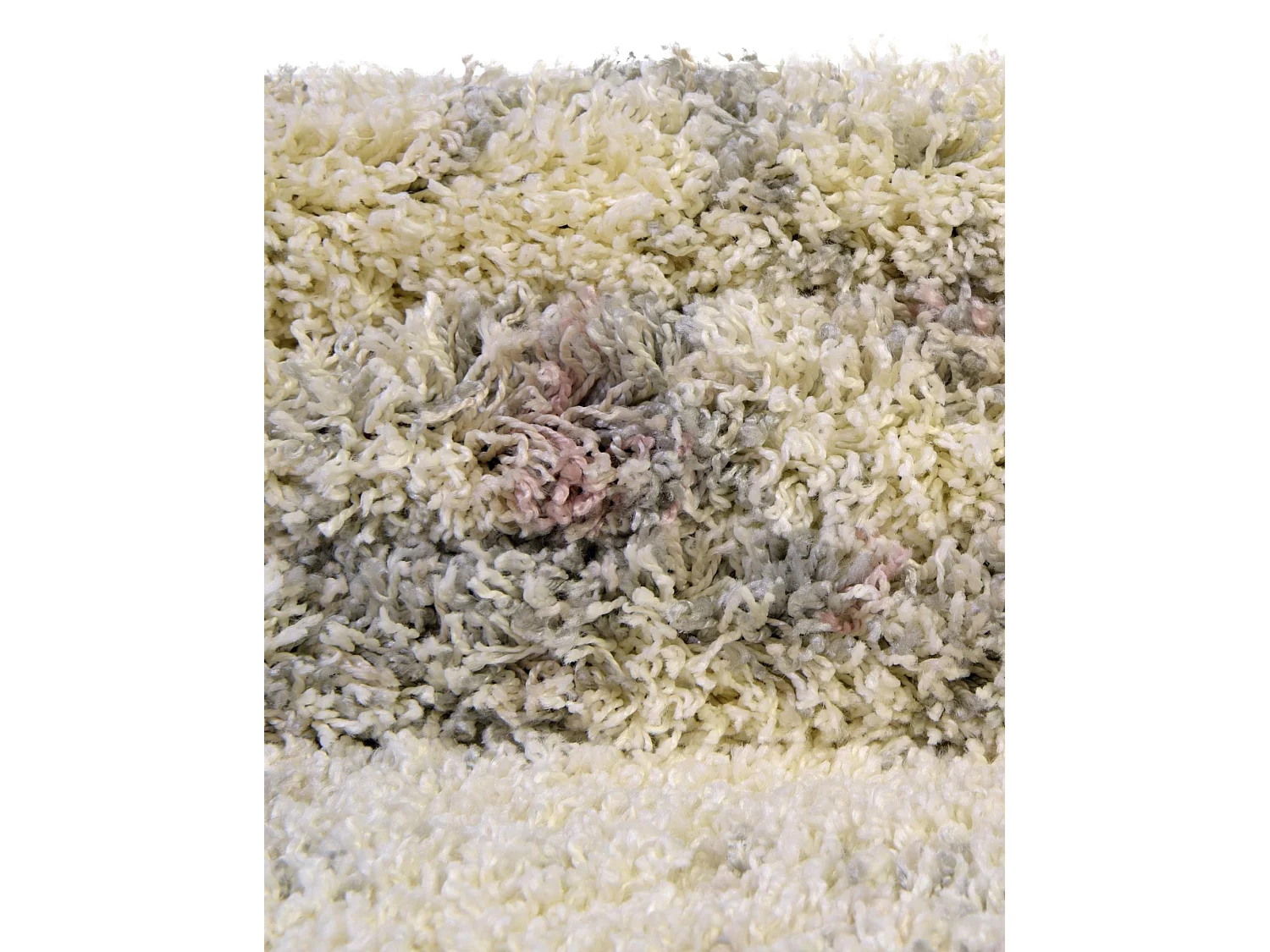 Hochflorteppich 100x100 Rosa Lachen Haze