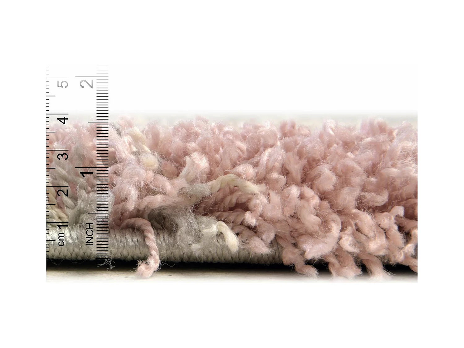 Hoogpolig tapijt 100 x 100 Roze Lachen Haze