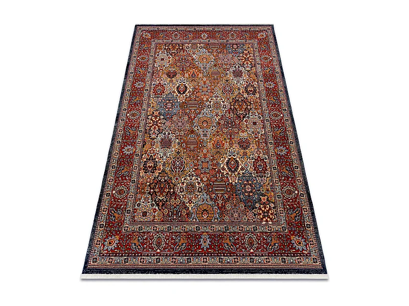 Dywan KESHAN Frędzle, Ornament, ramka orientalny 7576/53511 terakota 300x380 cm