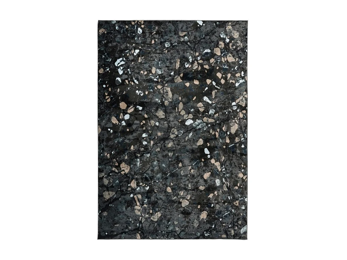 Tapis 170x120cm, design G308A coloris bleu pétrole - Confort et élégance pour votre intérieur