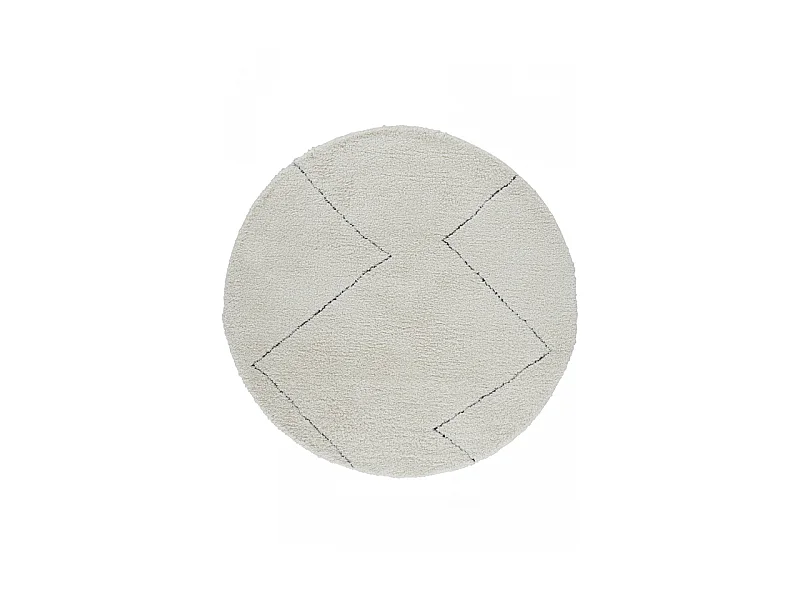 Tapis berbère shaggy - MARRAKECH 361 Noir 160*160