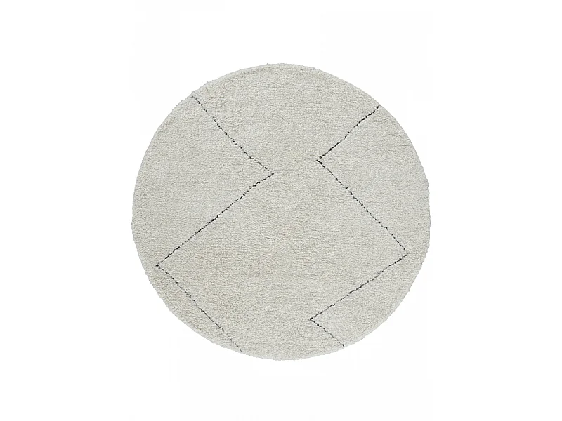 Tapis berbère shaggy - MARRAKECH 361 Noir 160*160