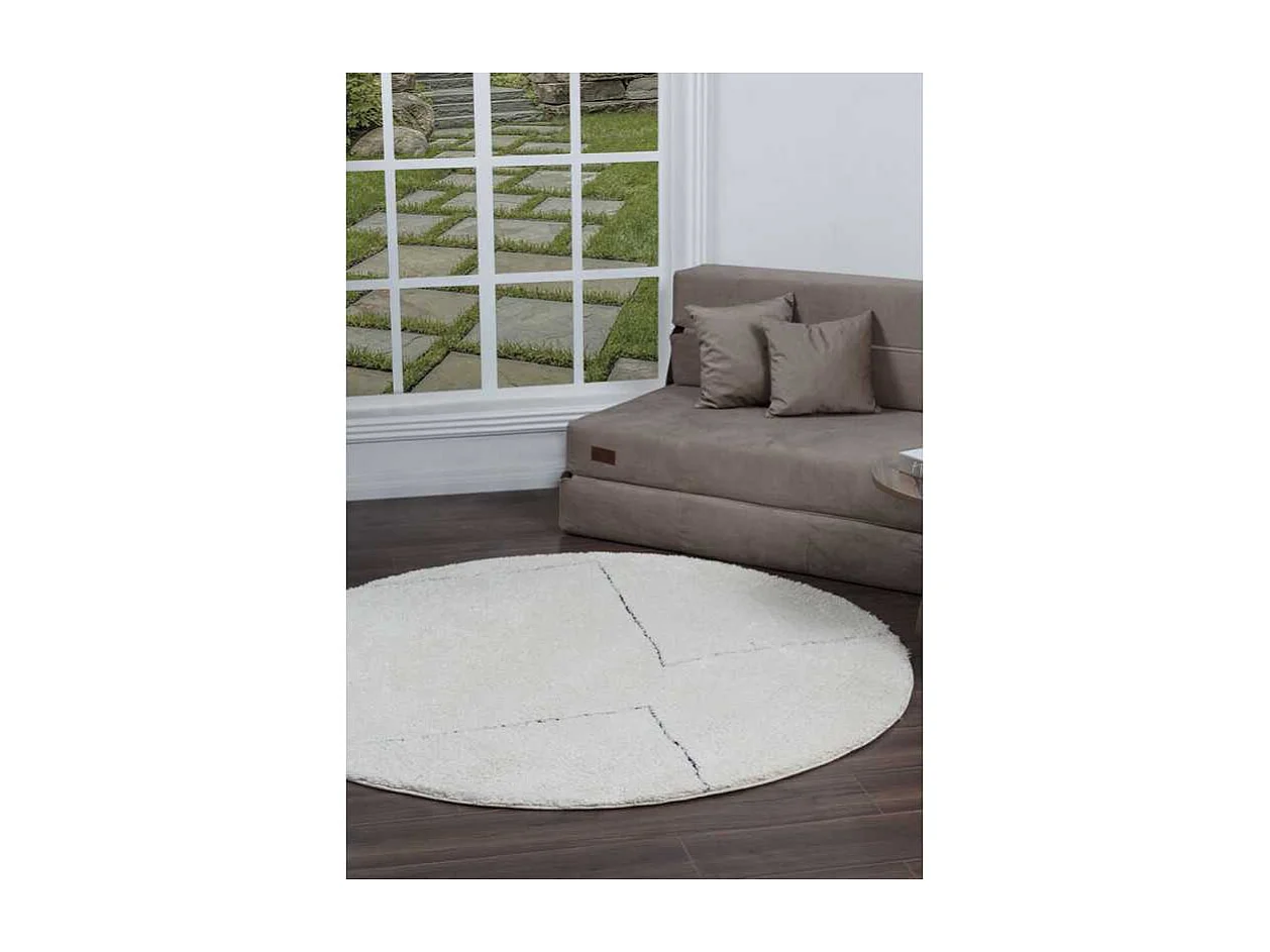 Tapis berbère shaggy - MARRAKECH 361 Noir 160*160