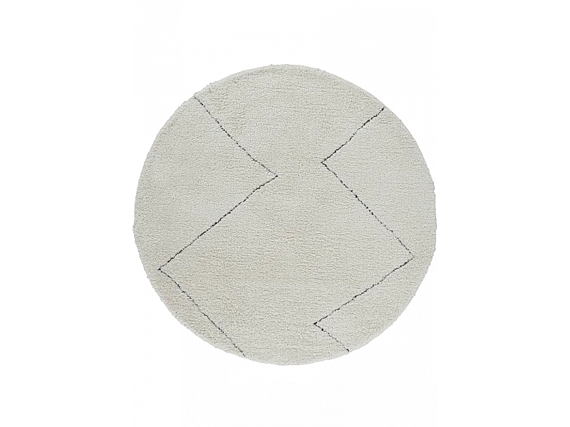 Tapis berbère shaggy - MARRAKECH 361 Noir 160*160