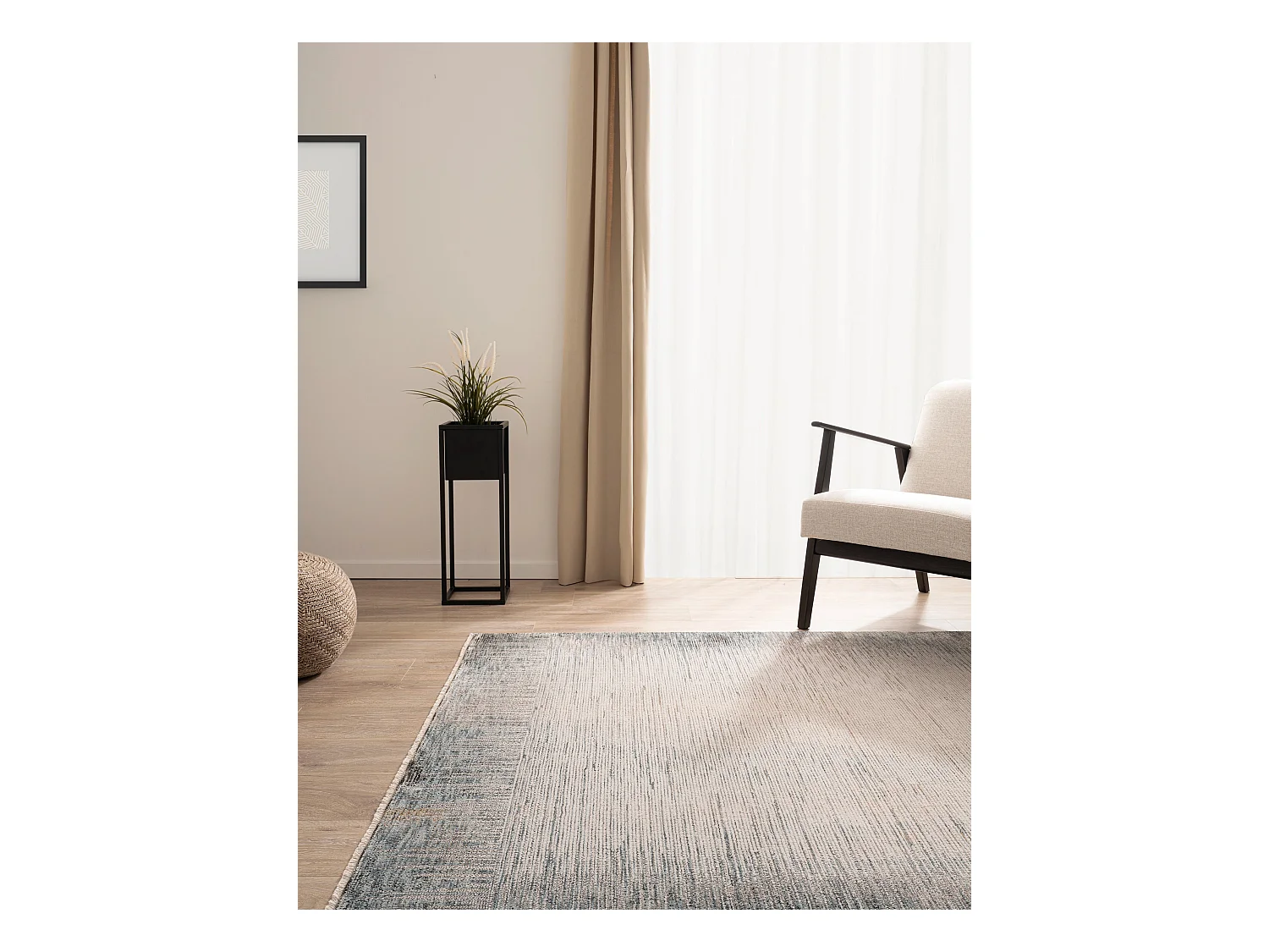 Tapis 155x245 Bleu Zora Blege