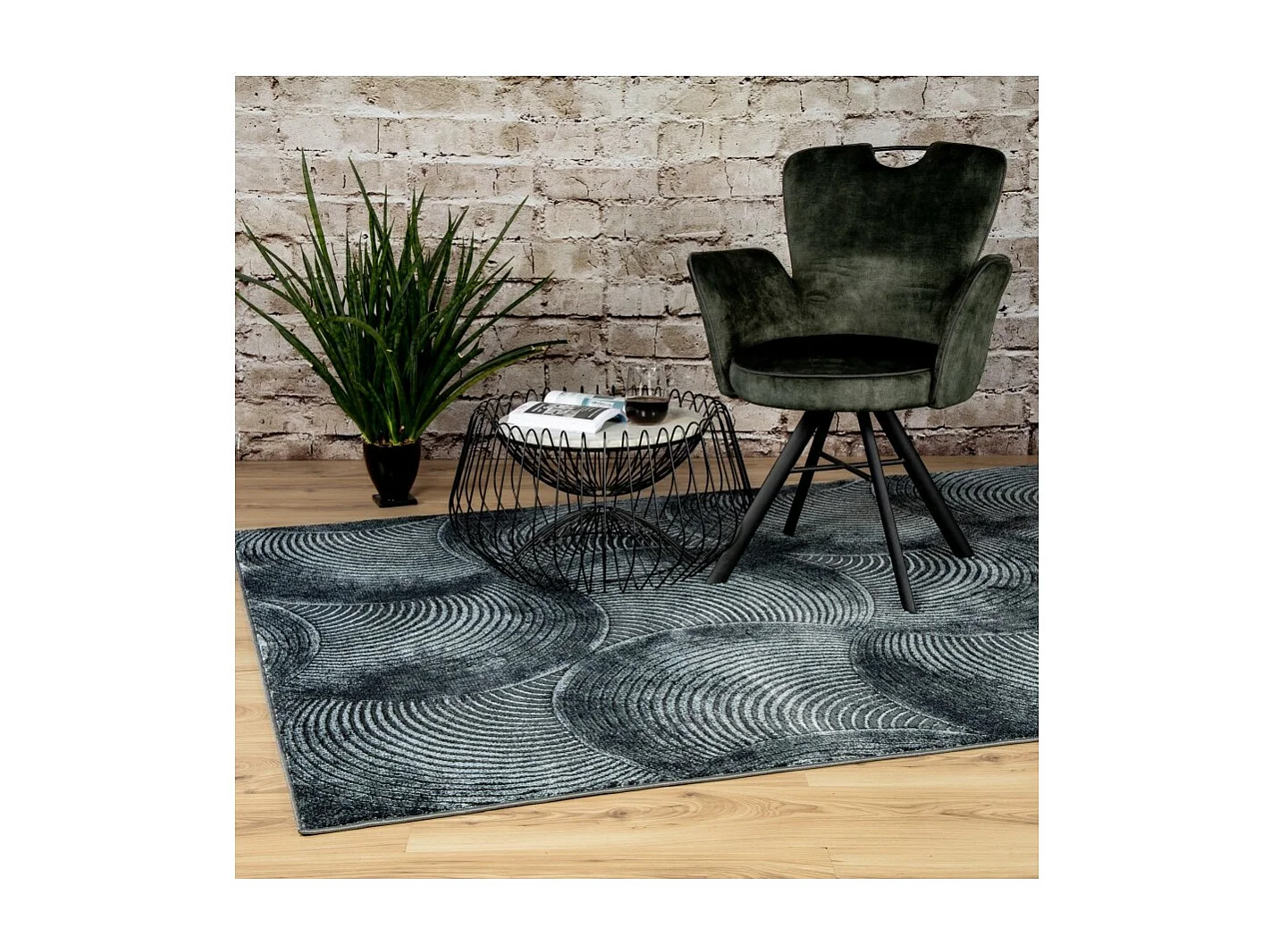 Tapijt 150x80cm, design G208A in petrolblauw - Comfort en elegantie voor uw interieur