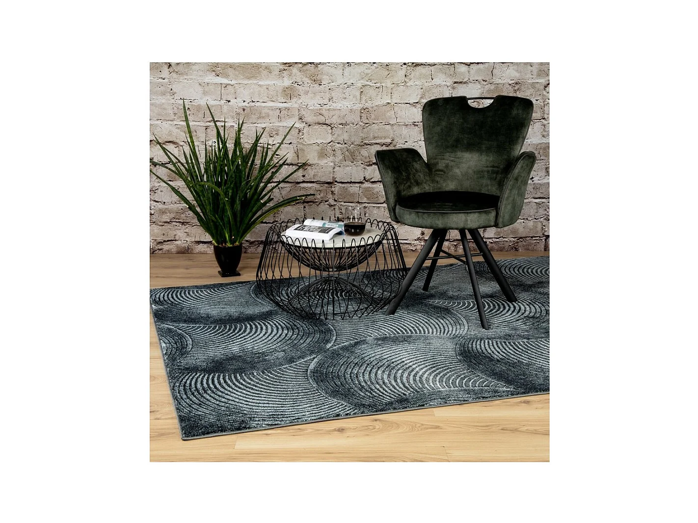 Tapijt 150x80cm, design G208A in petrolblauw - Comfort en elegantie voor uw interieur