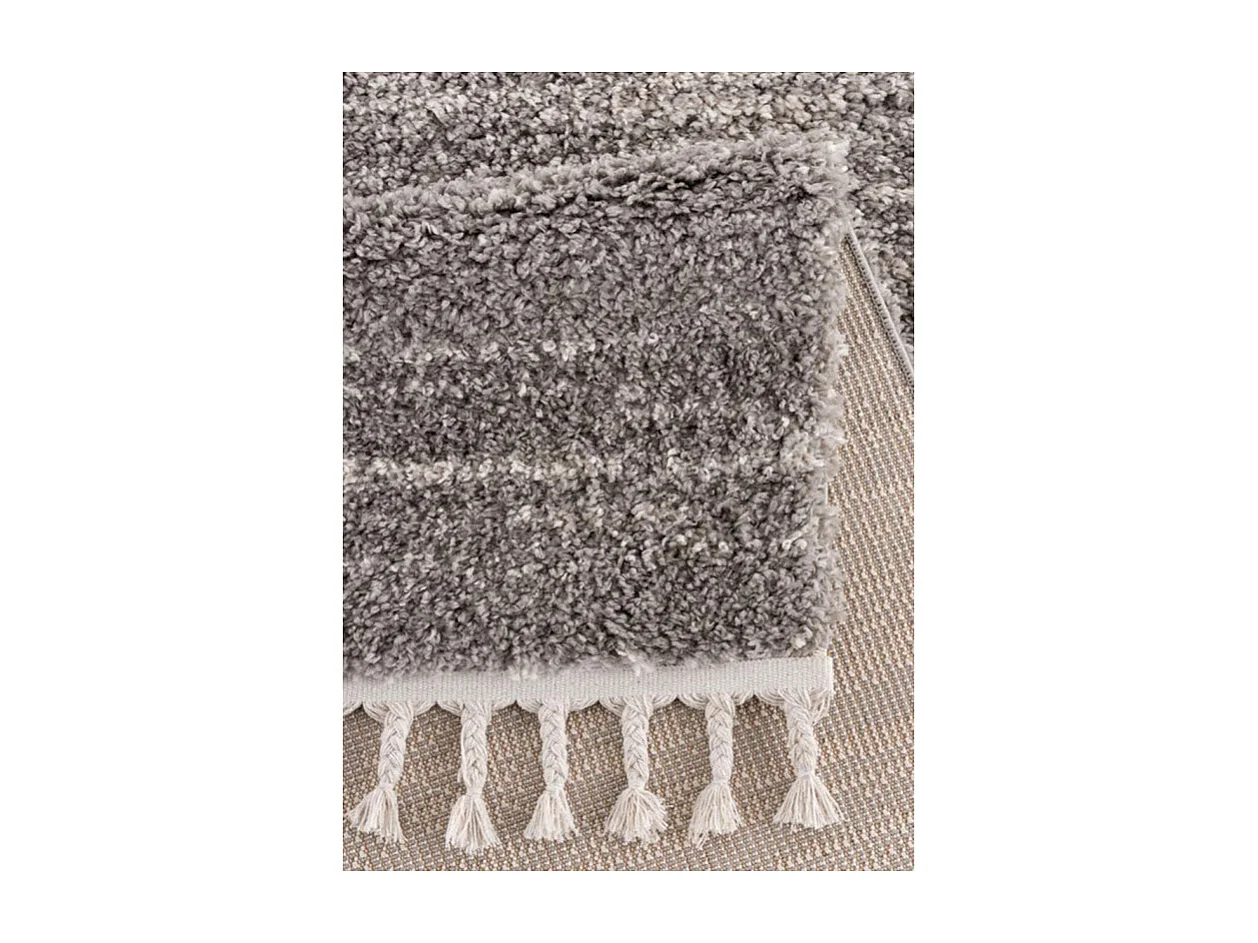 Tapis shaggy chiné - SHAGGY PULPEUSE 524 Gris 80*300