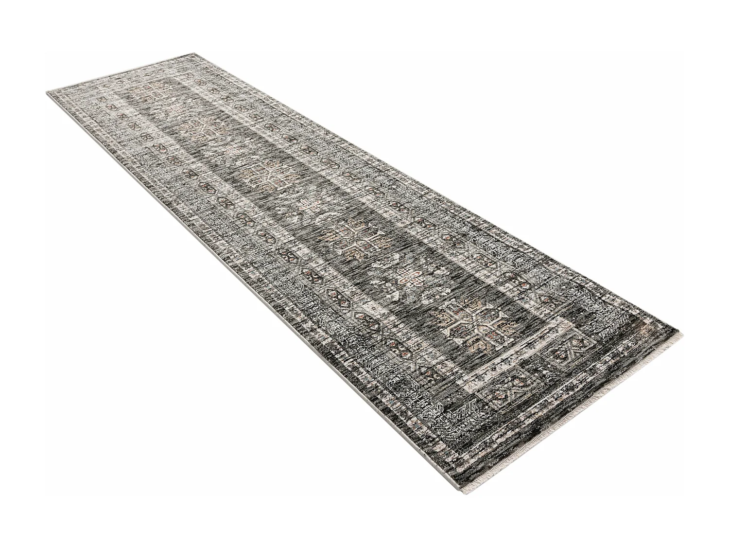 Teppich 80x300 Grau Zora Kropka