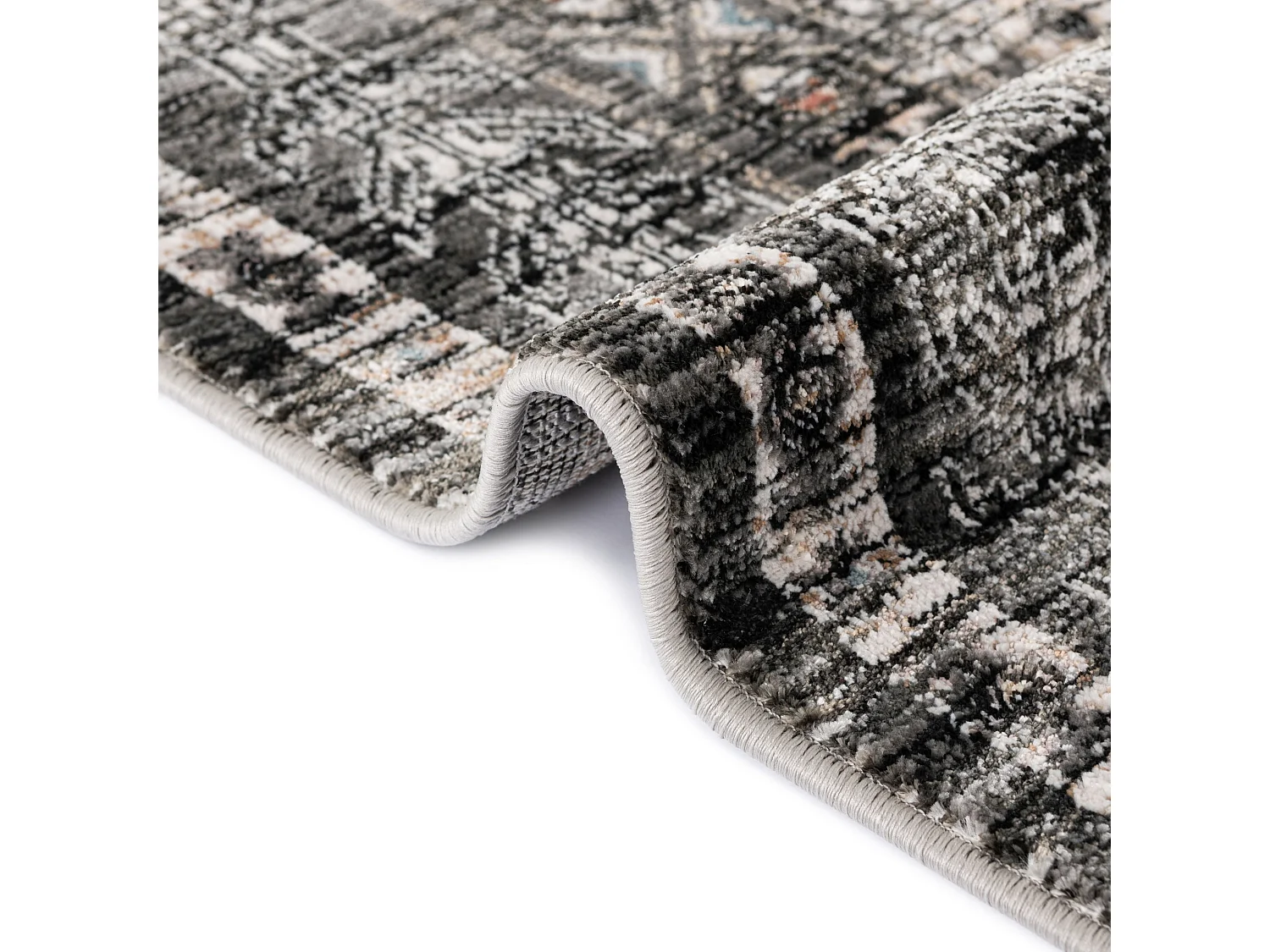 Tapis 80x300 Gris Zora Kropka