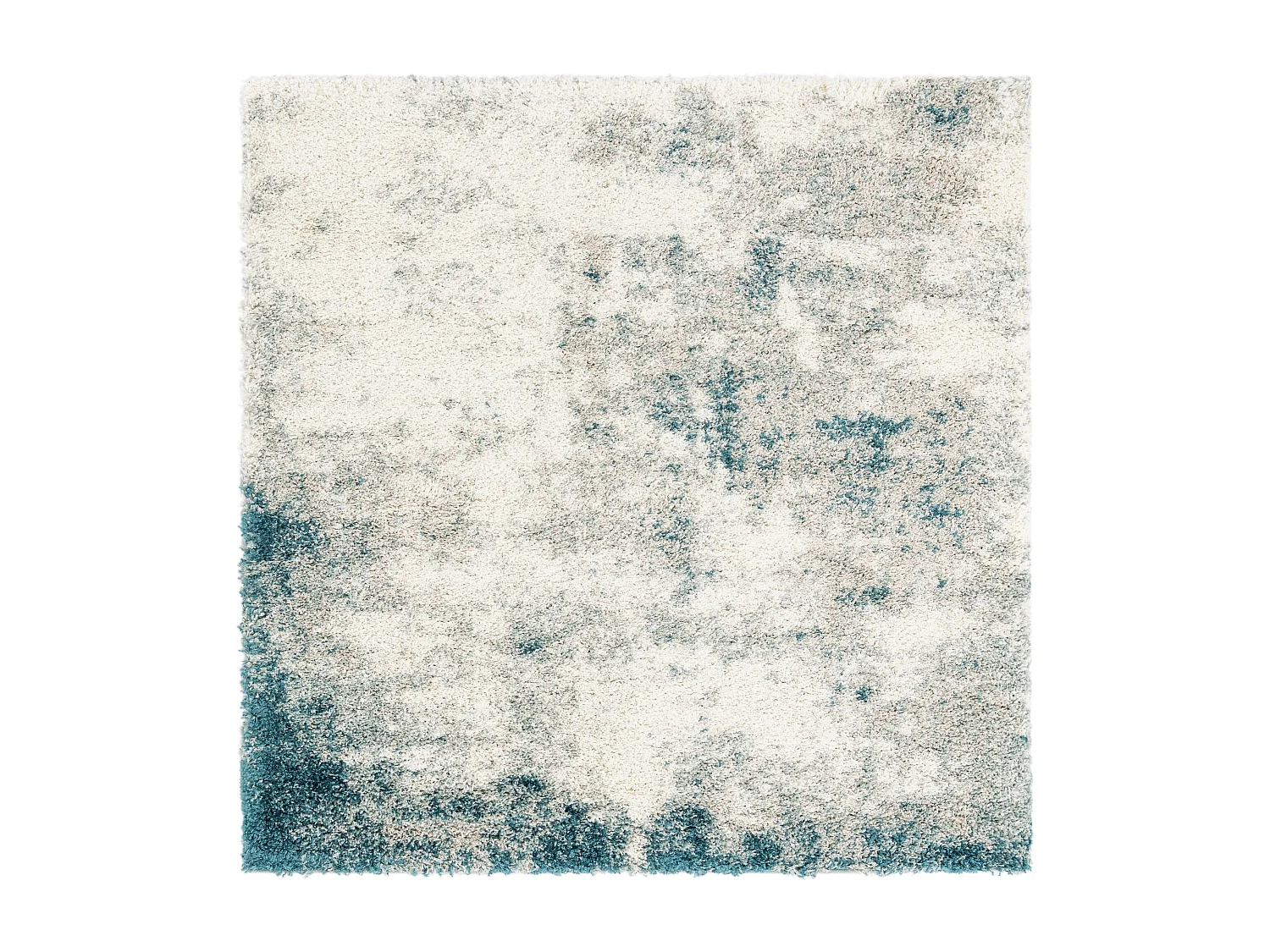 Hochflorteppich 125x125 Grün Lachen Haze