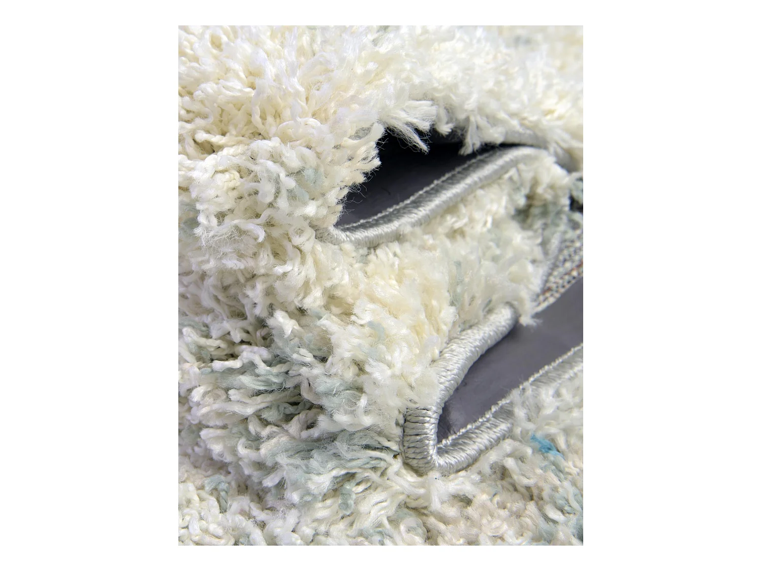 Hoogpolig tapijt 125 x 125 Groen Lachen Haze