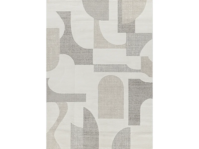 Tapis abstrait crème beige MONACO 60 Beige 140*200