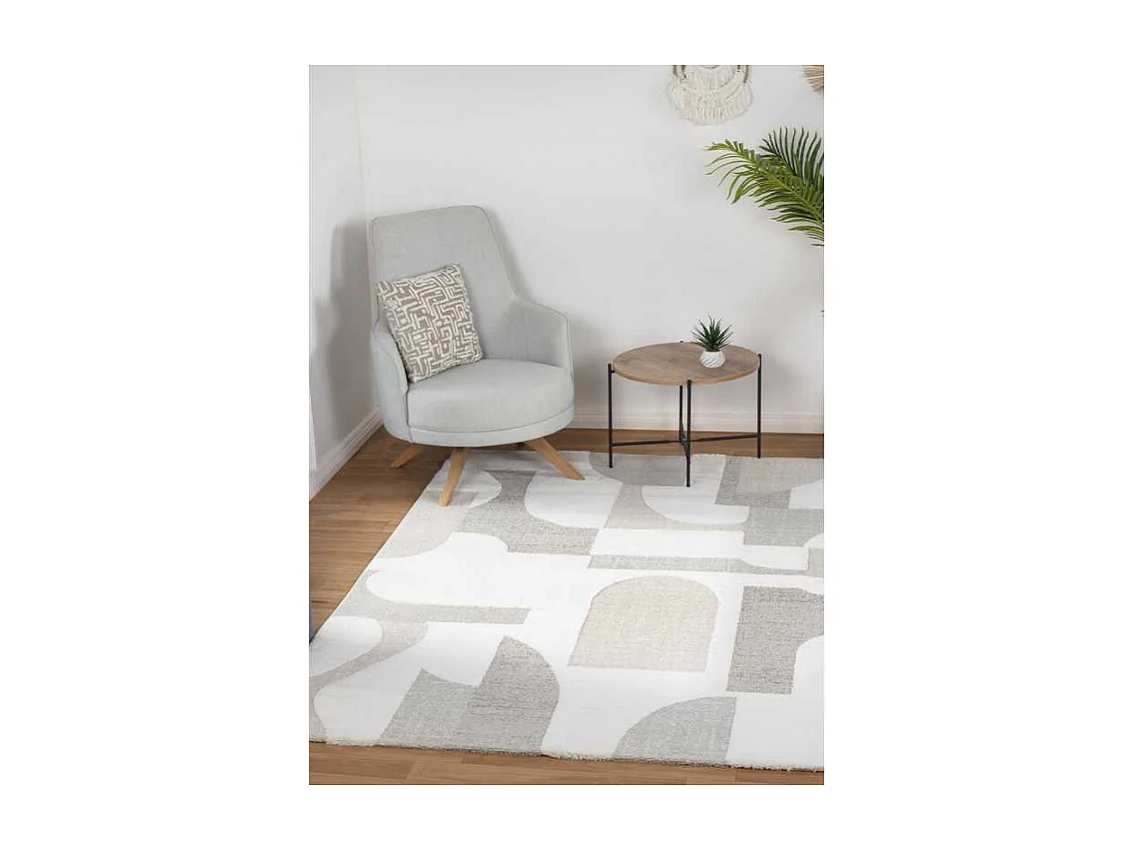 Tapis abstrait crème beige MONACO 60 Beige 140*200