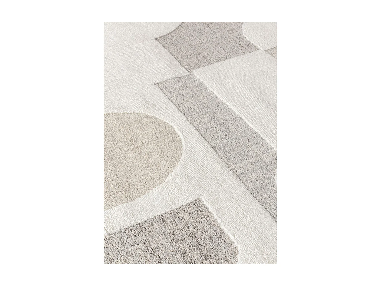 Tapis abstrait crème beige MONACO 60 Beige 140*200