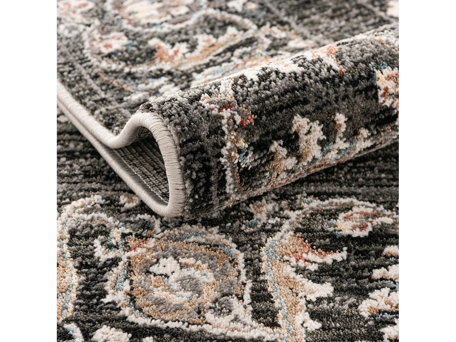 Teppich 100x200 Grau Zora Orman