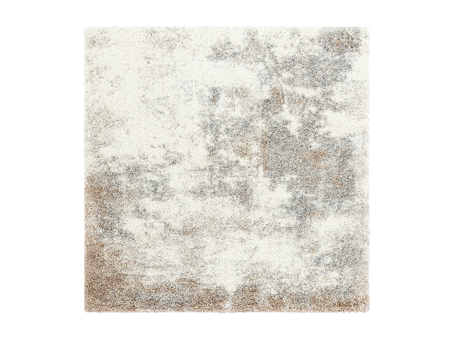 Hoogpolig tapijt 125 x 125 Khaki Lachen Haze