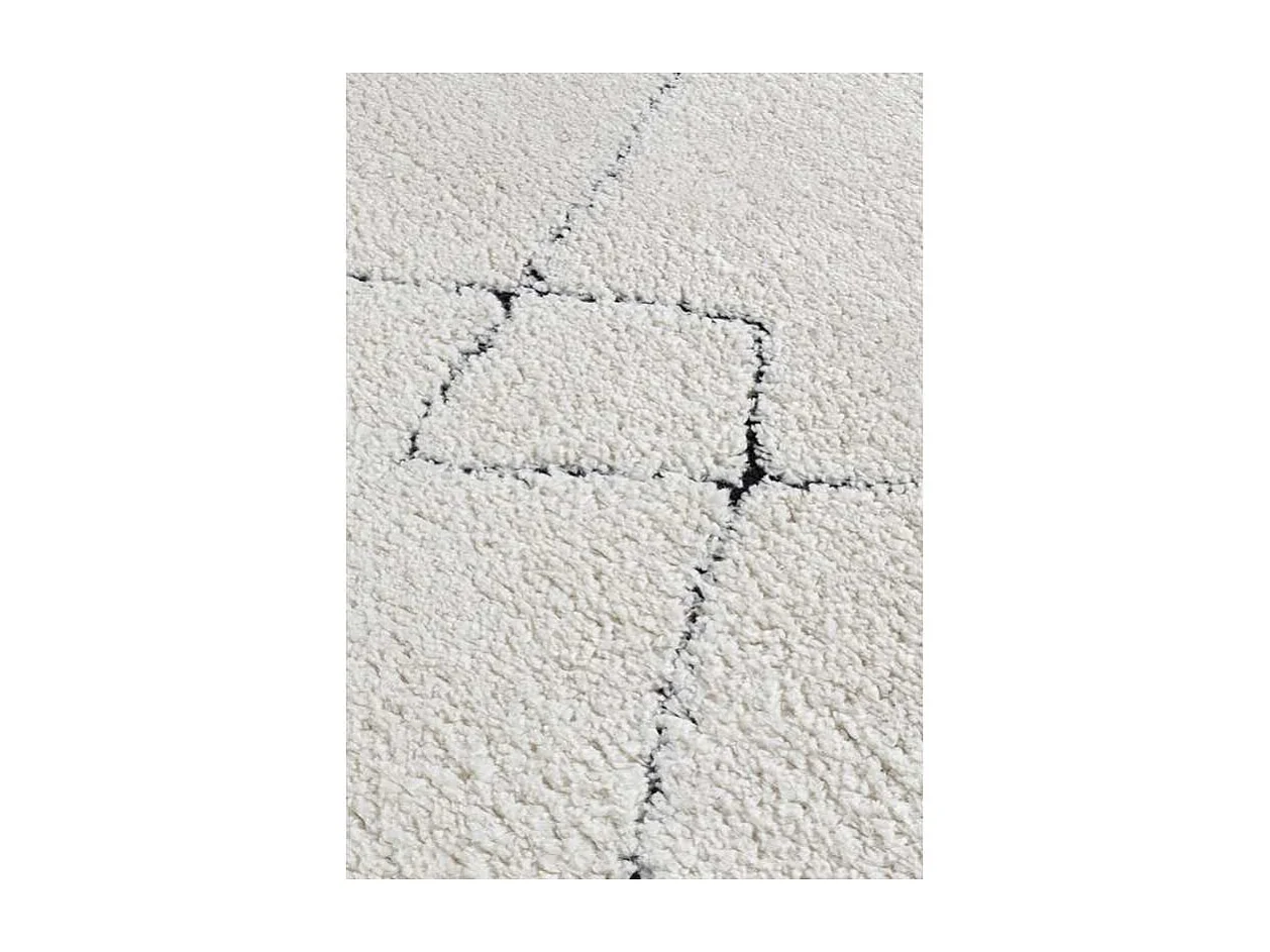 Tapis berbère shaggy - MARRAKECH 360 Noir 160*160