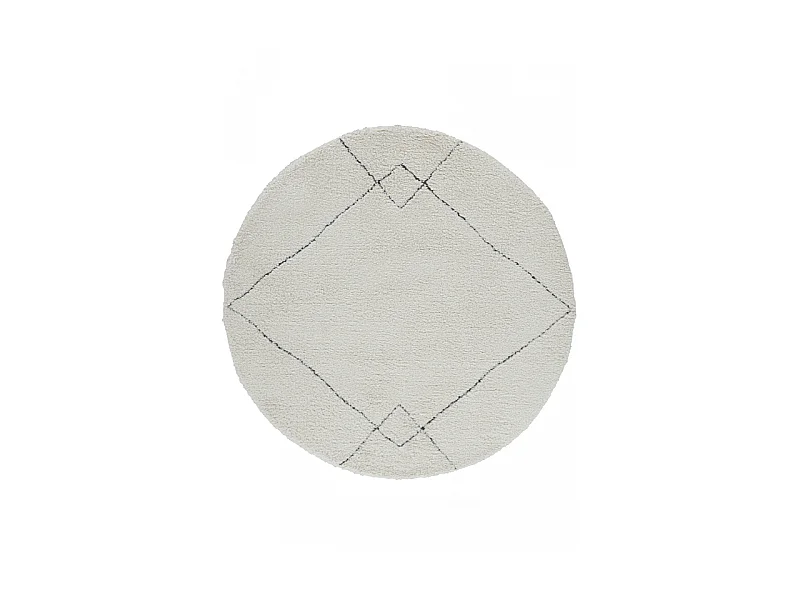 Tapis berbère shaggy - MARRAKECH 360 Noir 160*160