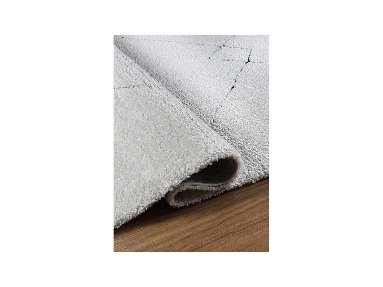 Tapis berbère shaggy - MARRAKECH 360 Noir 160*160