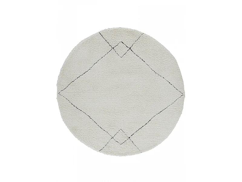 Tapis berbère shaggy - MARRAKECH 360 Noir 160*160