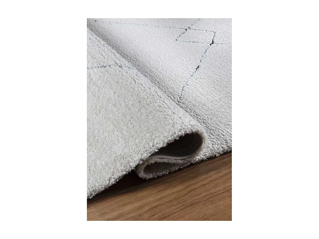 Tapis berbère shaggy - MARRAKECH 360 Noir 160*160