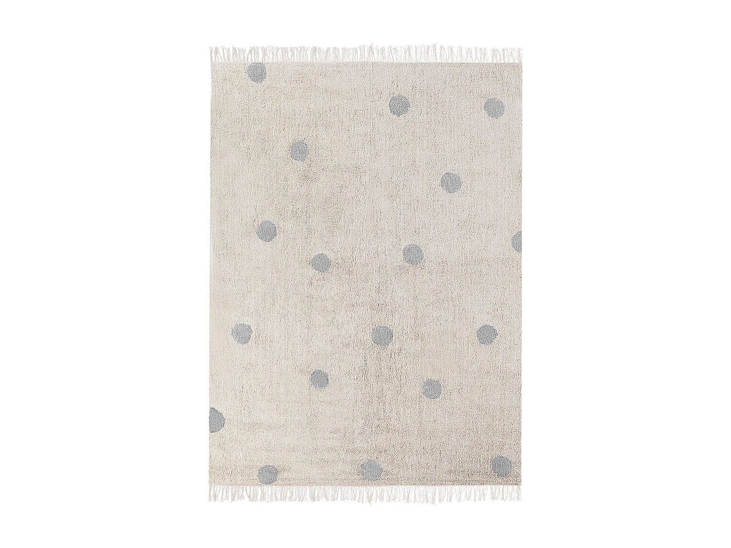 Tappeto per bambini cotone beige e grigio 140 x 200 cm DARDERE