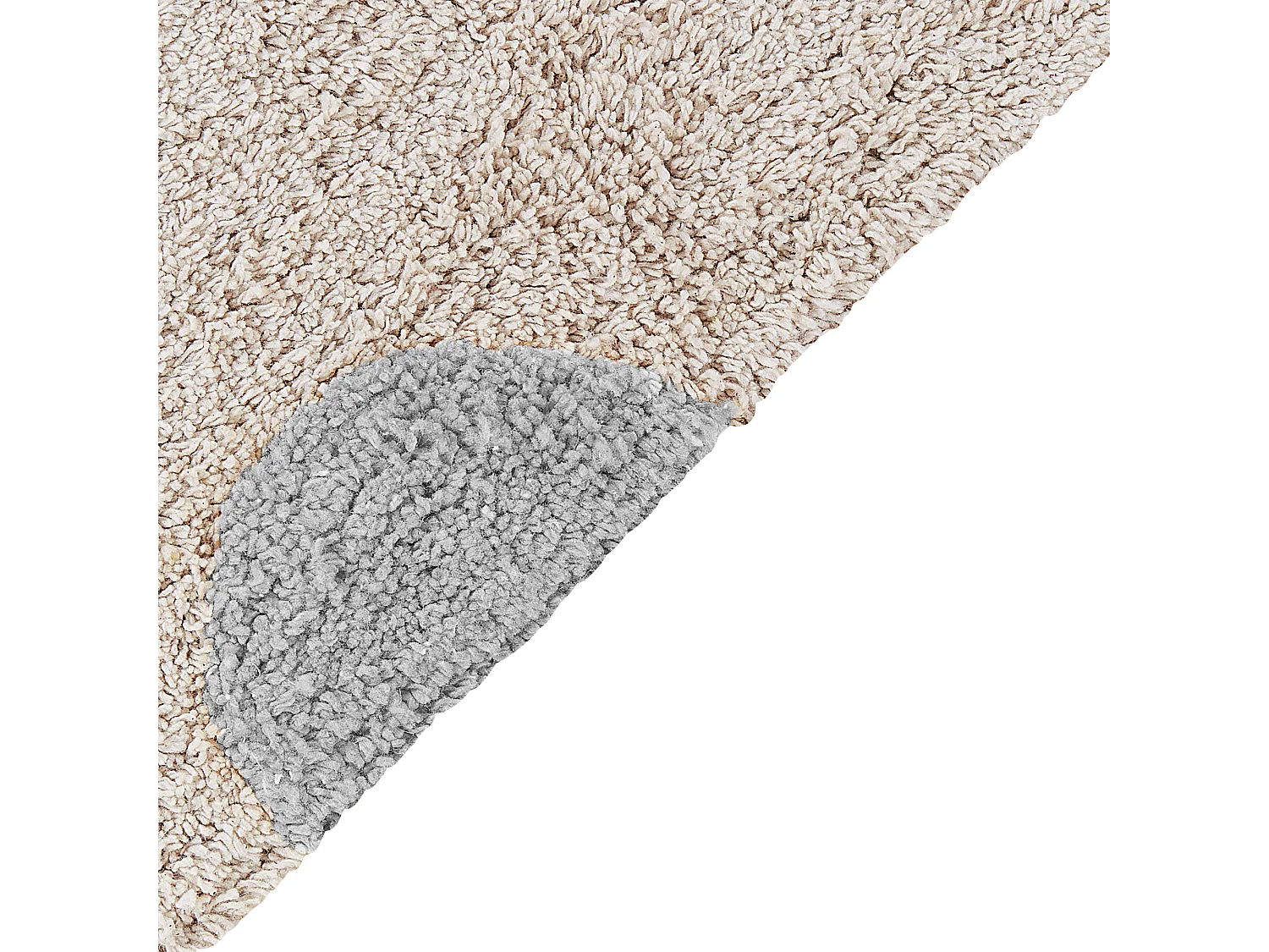 Vloerkleed katoen beige/grijs 140 x 200 cm DARDERE