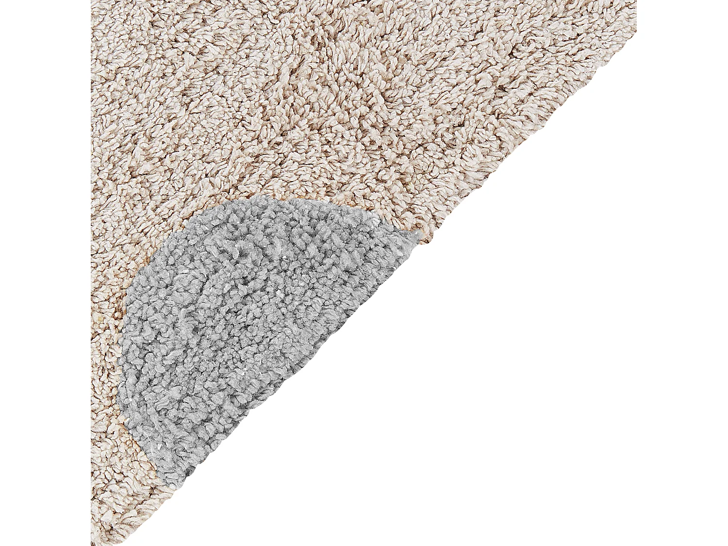 Vloerkleed katoen beige/grijs 140 x 200 cm DARDERE
