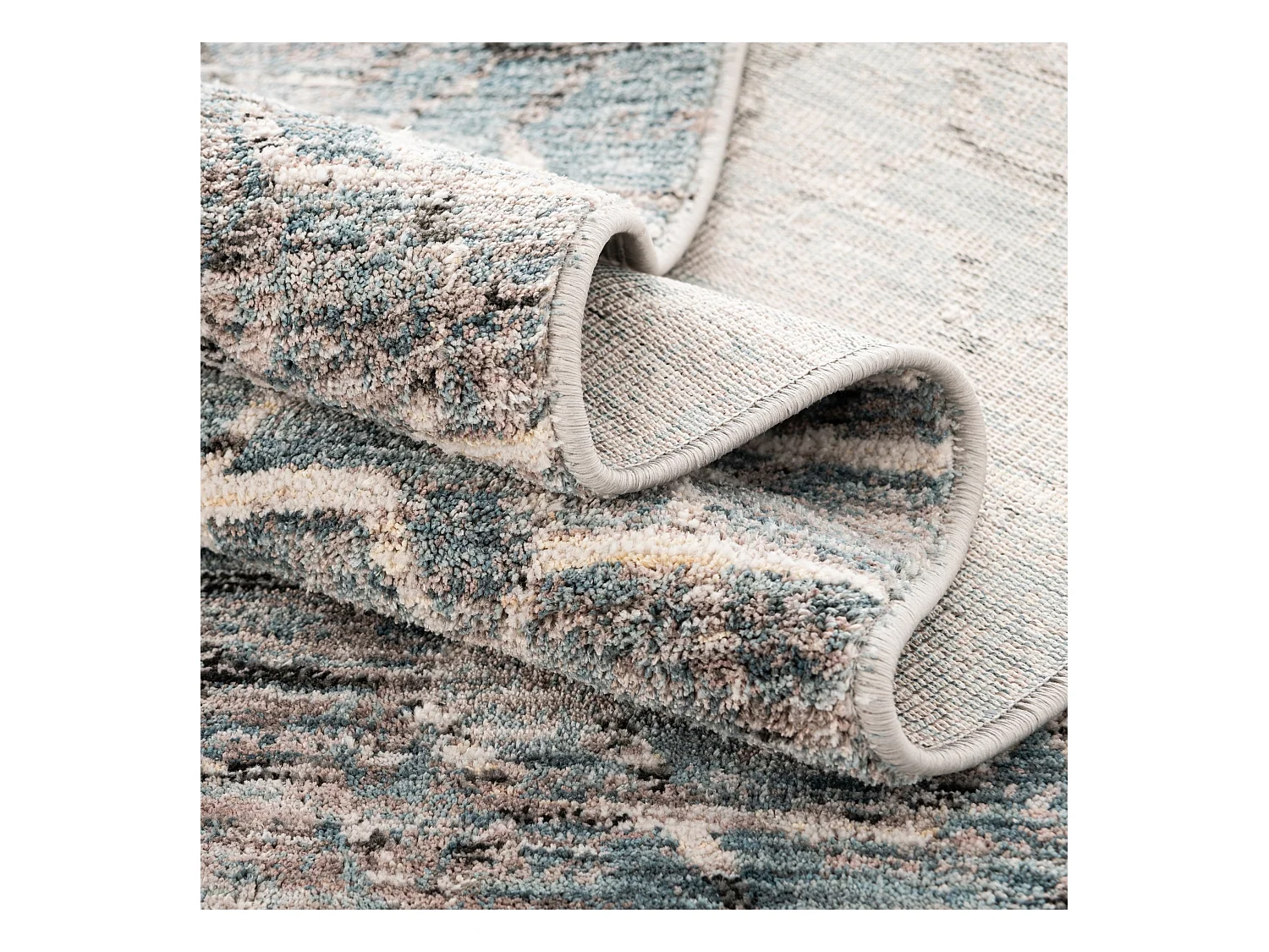 Tapis 185x275 Bleu Zora Modern