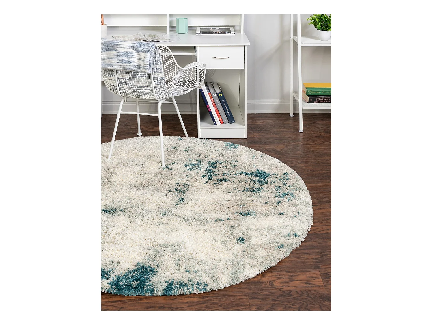 Tapis shaggy 155x155 Vert Lachen Haze