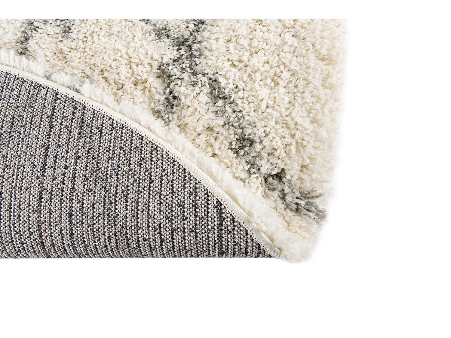 Tapis shaggy 155x155 Crème Lachen Fence