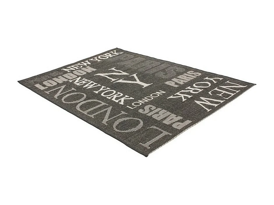 Teppich 290x200cm, Design F115A in Graphitfarbe - Komfort und Eleganz für Ihr Interieur