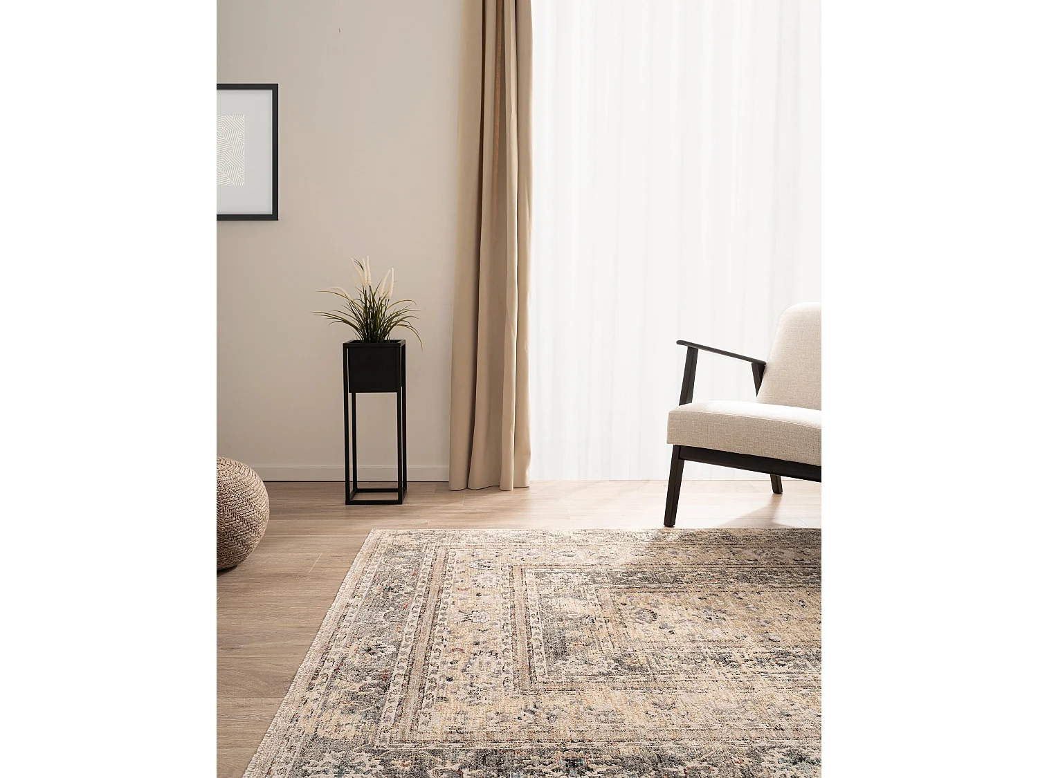 Tapijt 305 x 245 Crème Zora Modern