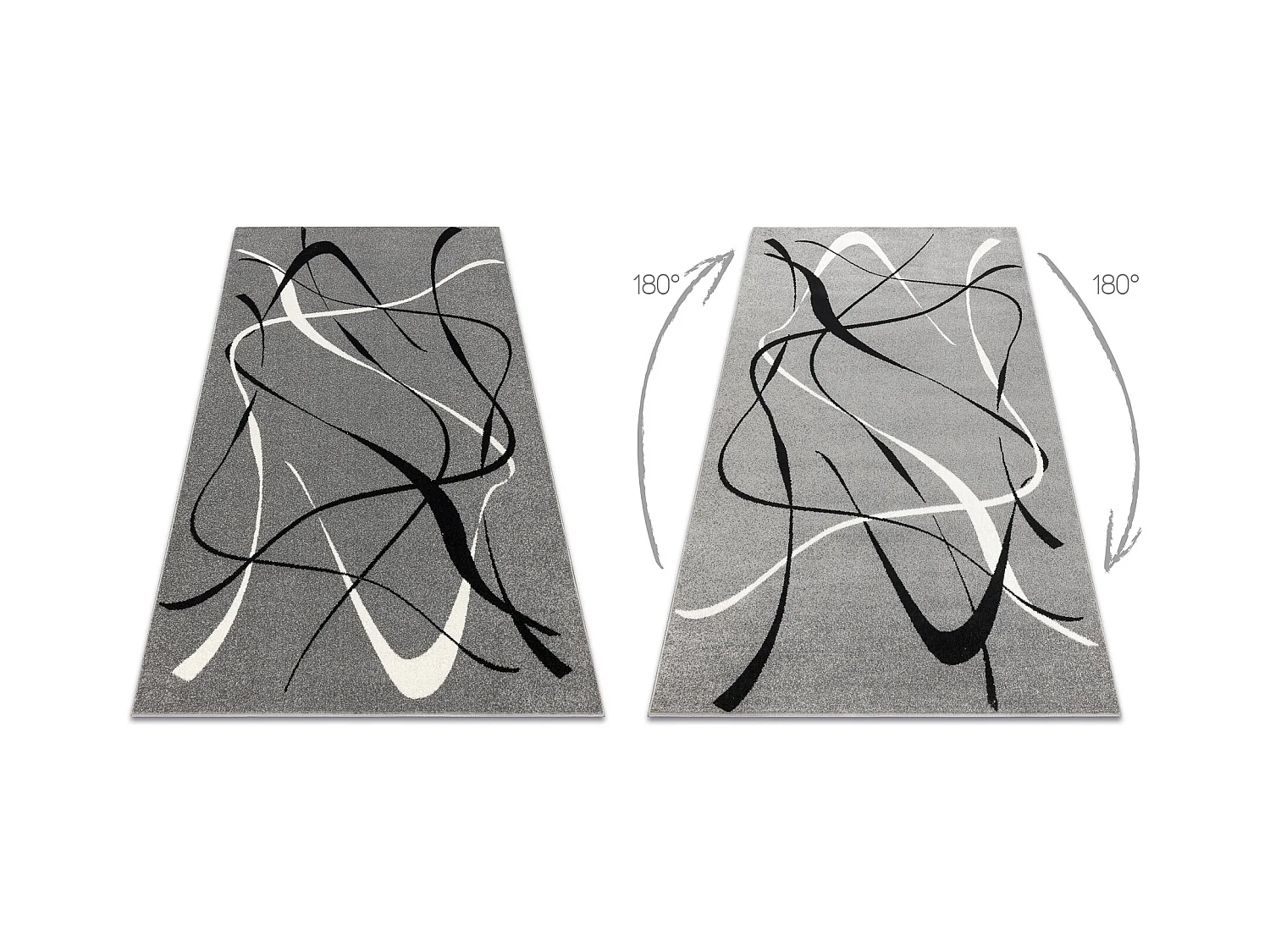 Tapis SILVER CHOCO gris  200x300 cm