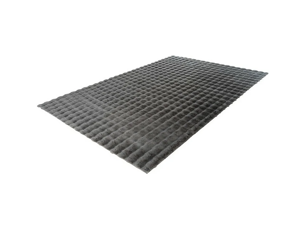 Tapis 290x200cm, design H008Y coloris graphite - Confort et élégance pour votre intérieur