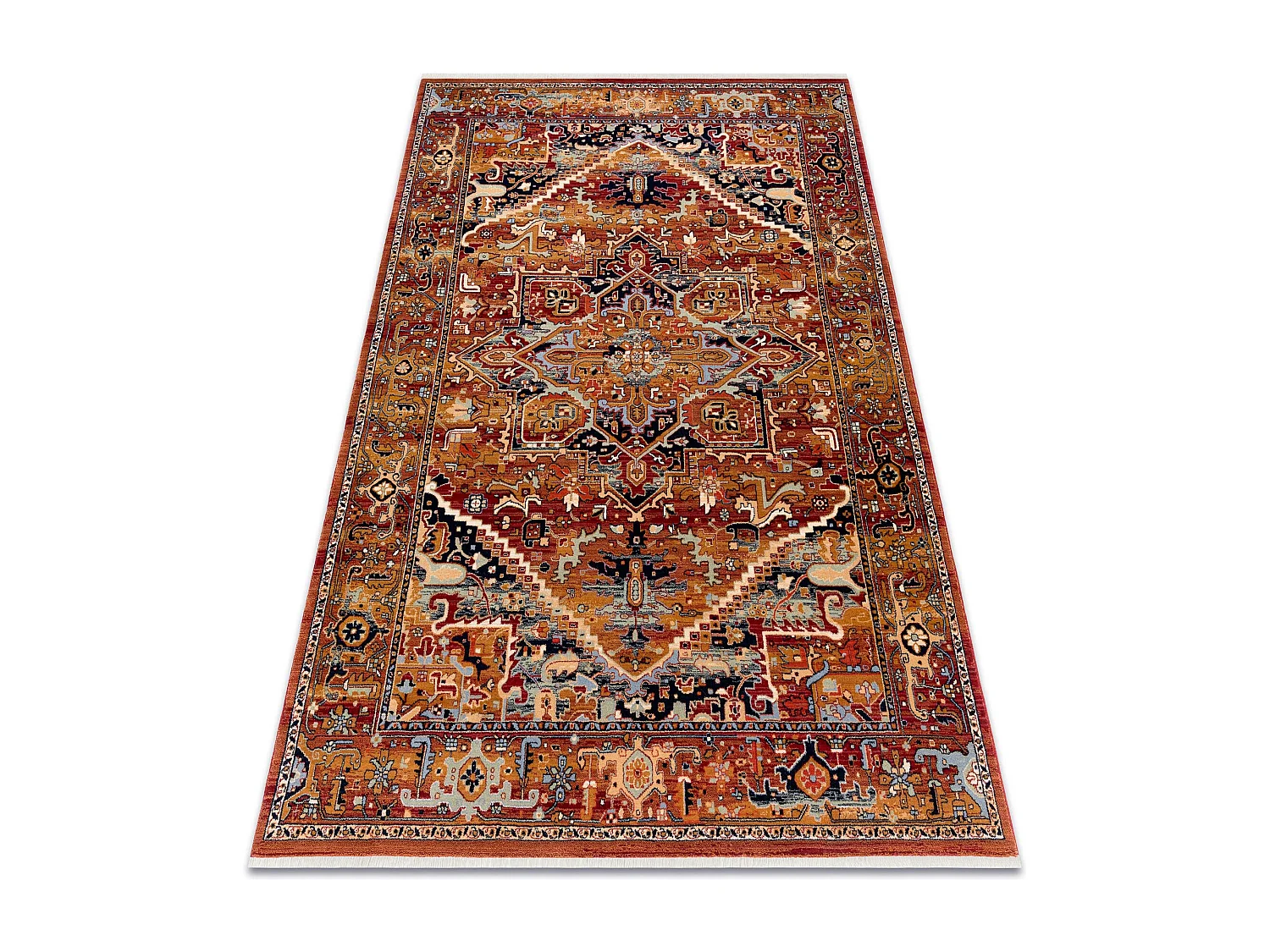 Tapis KESHAN franges, Ornement oriental 2886/53588 bordeaux  300x380 cm