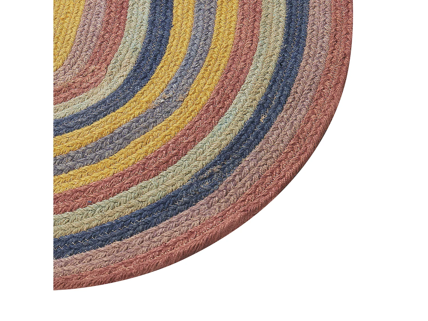 Tapis ovale en jute multicolore 70 x 100 cm PEREWI