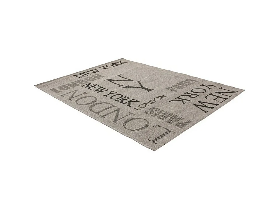 Tapis 230x160cm, design F115A coloris argent - Confort et élégance pour votre intérieur