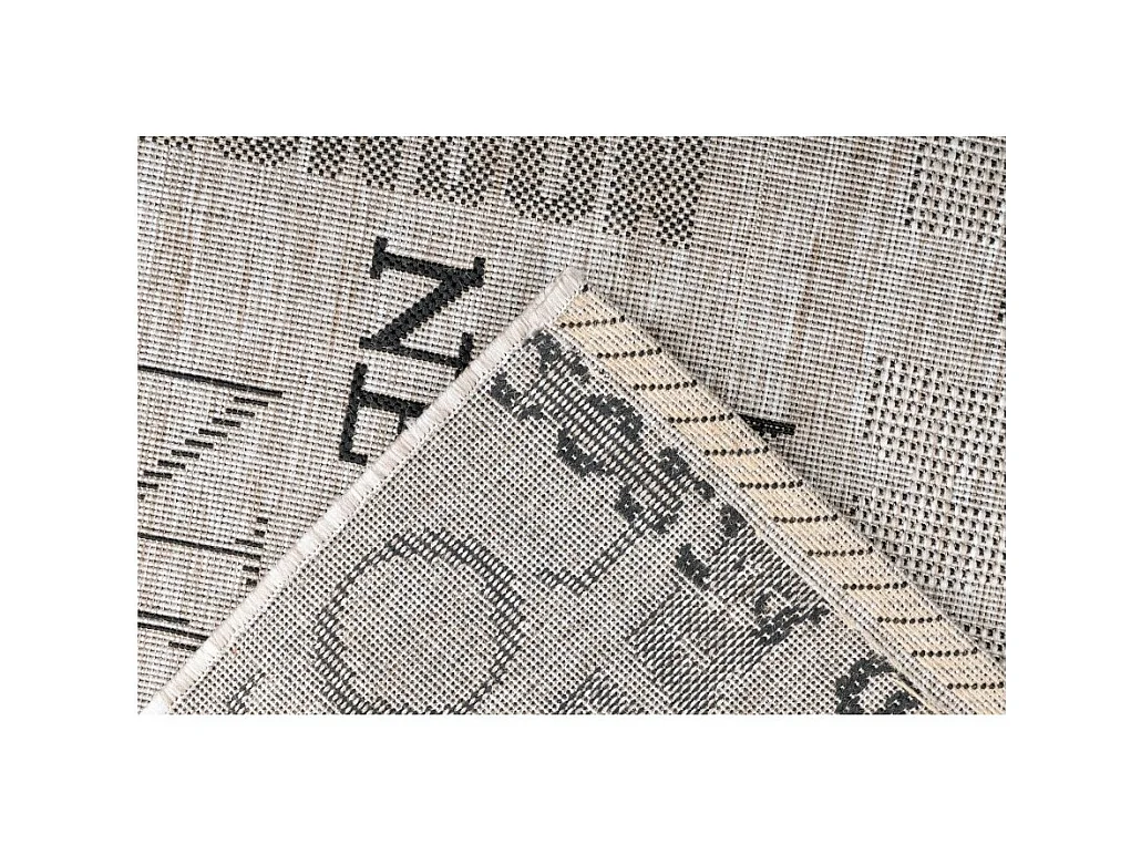 Tapete 230x160cm, design F115A na cor prata - Conforto e elegância para o seu interior.