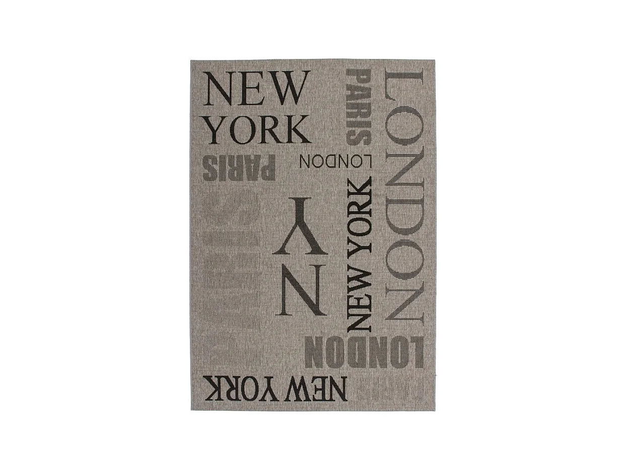 Tapete 230x160cm, design F115A na cor prata - Conforto e elegância para o seu interior.