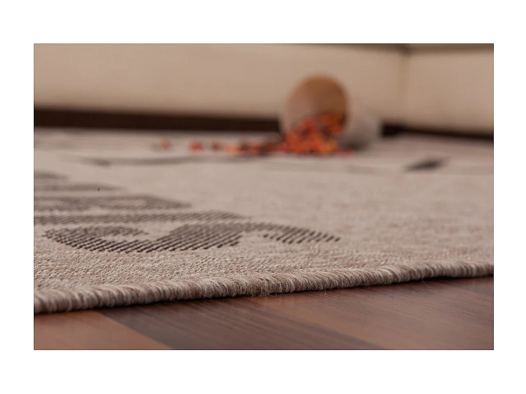 Teppich 230x160cm, Design F115A in Silberfarben - Komfort und Eleganz für Ihr Interieur