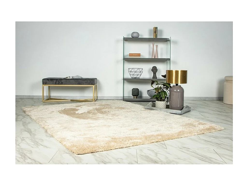Tapijt 290x200cm, ontwerp G008R in beige kleur - Comfort en elegantie voor uw interieur