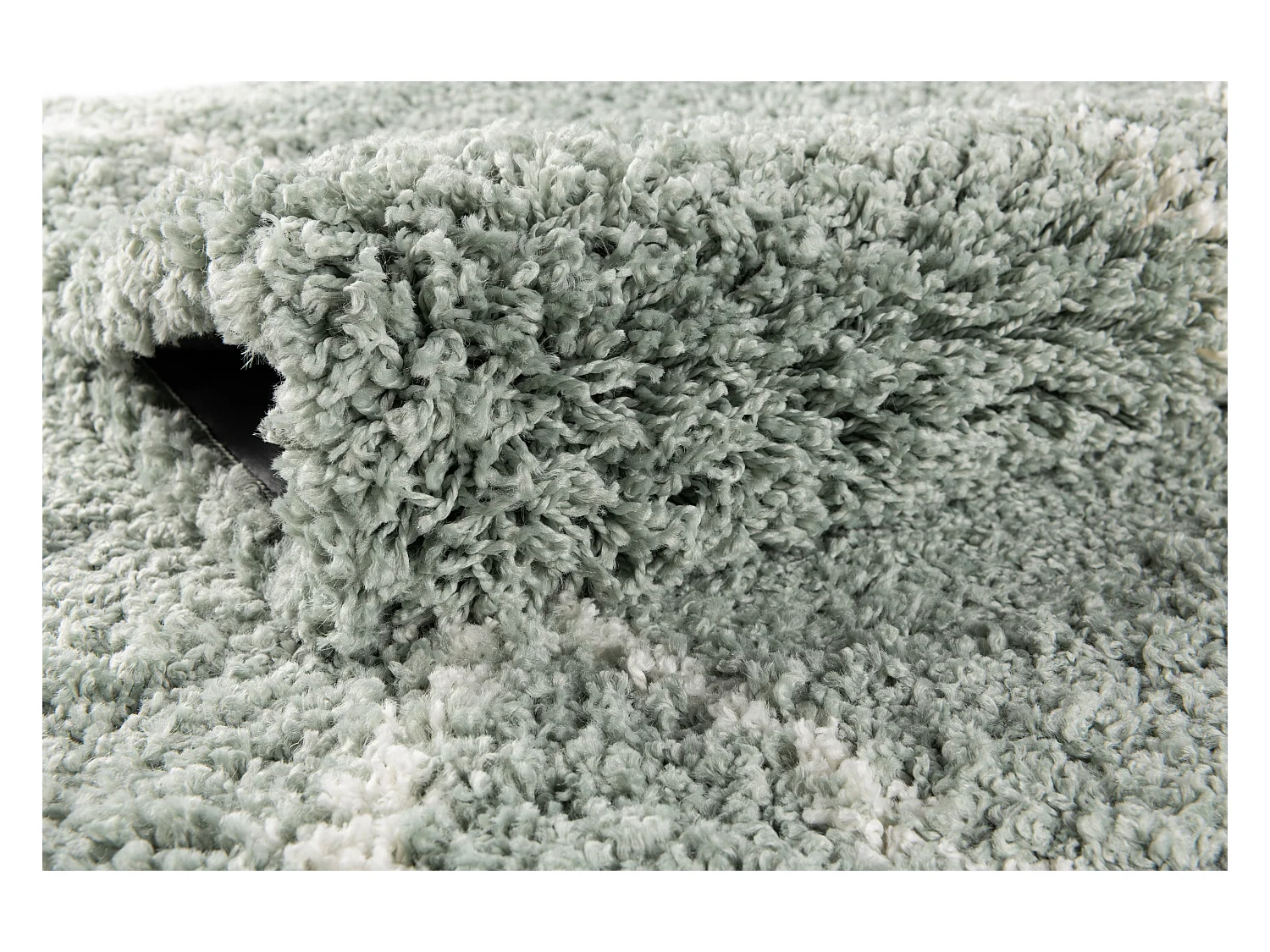 Tapis shaggy 125x125 Vert Lachen Fence